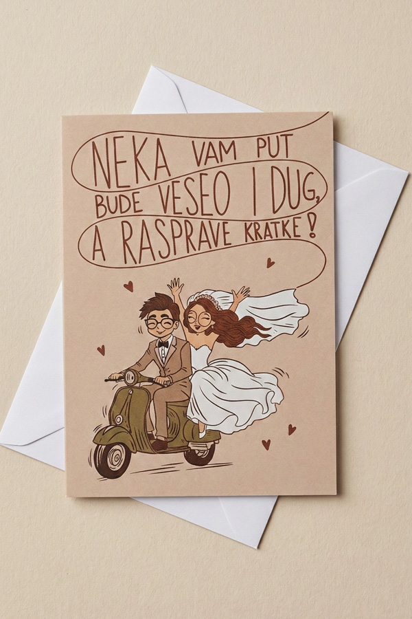 Čestitka Veseo i dug put