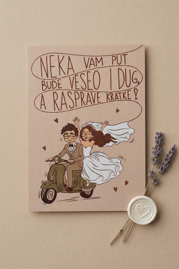 Čestitka Veseo i dug put - Slika 2